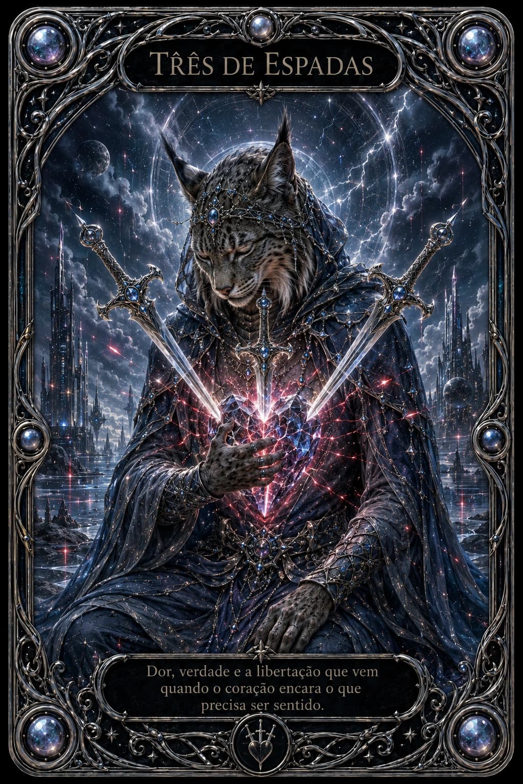 Carta Três de Espadas