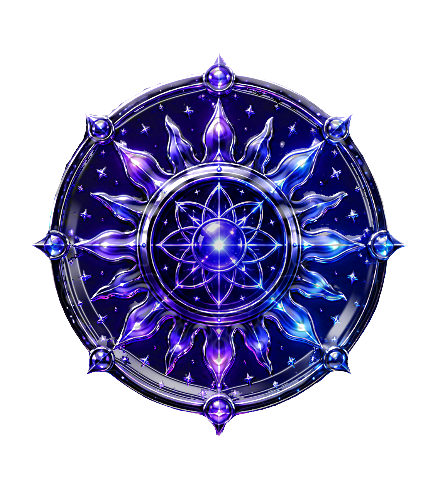 Mandala azul e violeta