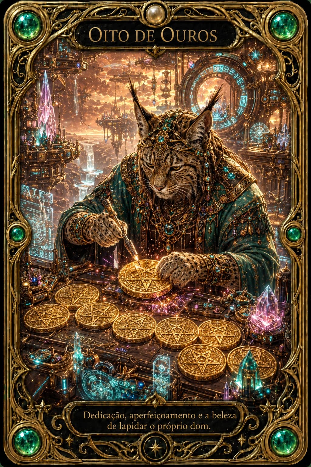 Carta Oito de Ouros