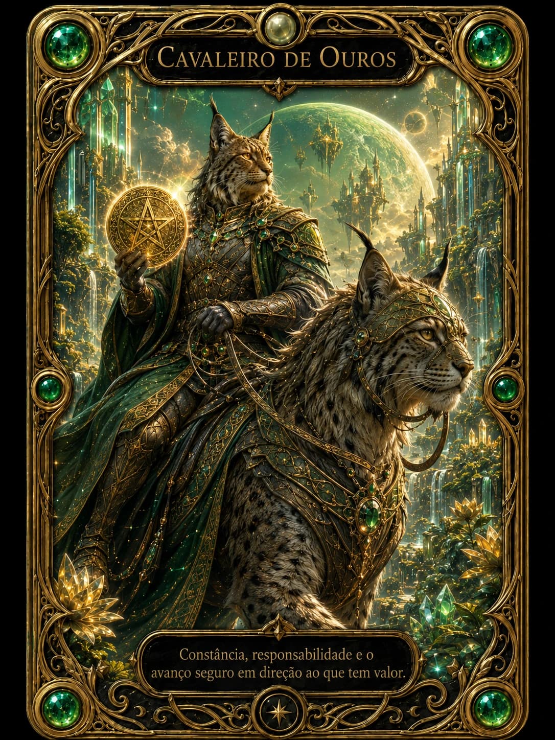 Carta Cavaleiro de Ouros