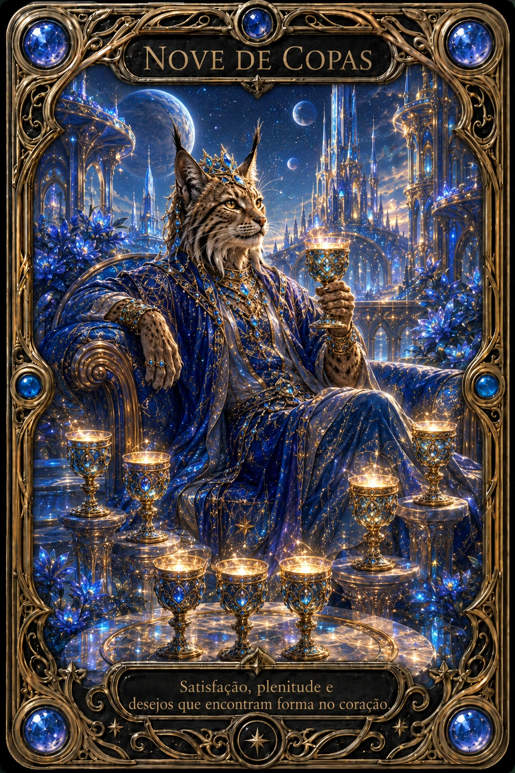 Arte da carta Nove de Copas